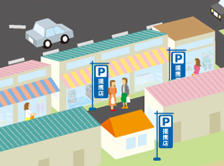 駐車場提携店舗の割引を活用しよう！