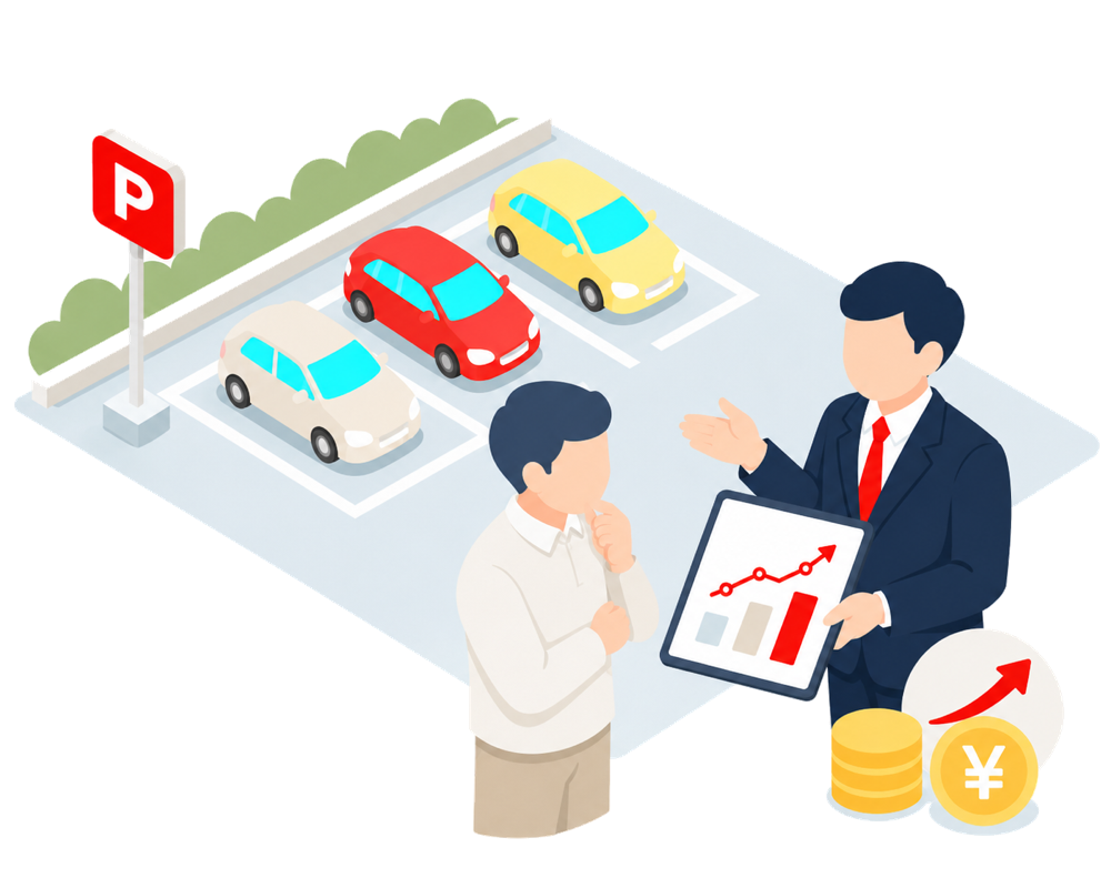 駐車場オーナー様へのイラスト