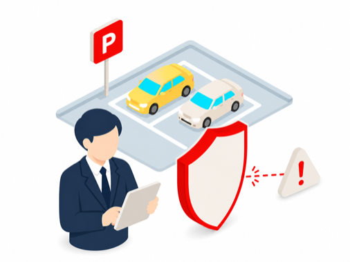 利用者の管理や滞納に関するリスクは弊社が負担します。のイラスト